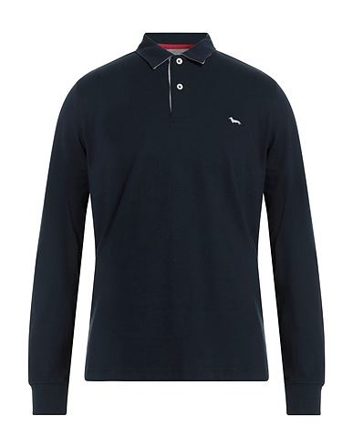 HARMONT & BLAINE Polo shirt Navy blue 100% Cotton