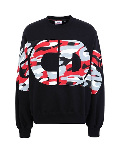 GCDS Sweatshirt Black 100% Cotton