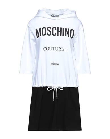 MOSCHINO Short dress White 97% Cotton, 3% Other Fibres