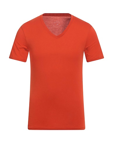 ARMANI EXCHANGE Basic T-Shirt Rust 100% Pima Cotton
