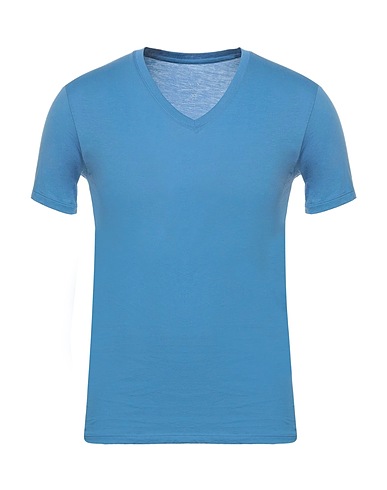 ARMANI EXCHANGE Basic T-Shirt Pastel blue 100% Pima Cotton