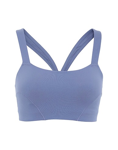 ADIDAS Cropped τοπ LS YOGA BRA  Μπλε παστέλ 88% Ανακυκλωμένος πολυεστέρας, 12% Ελαστάνη