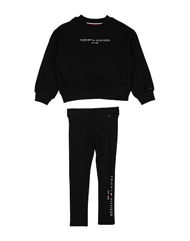TOMMY HILFIGER Kids’ co-ord Black 80% Cotton, 20% Polyester, Elastane
