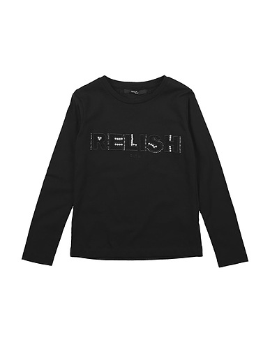 RELISH T-shirt Nero 100% Cotone