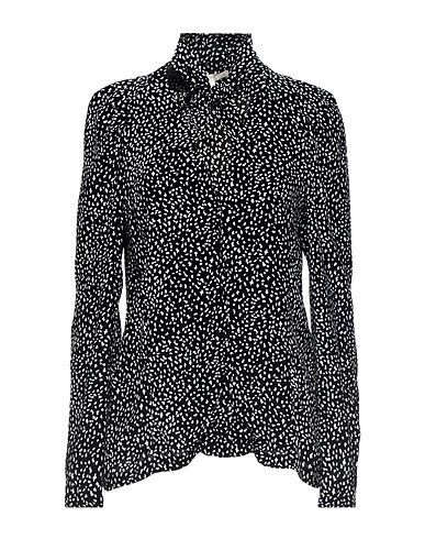 MAJE Patterned shirts & blouses Black 55% Cupro, 45% Viscose