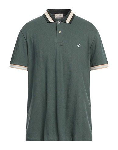 BROOKSFIELD Polo Verde militare 95% Cotone, 5% Elastan