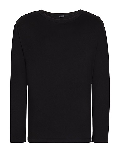 8 by YOOX Basic T-shirt ORGANIC COTTON BASIC L/SLEEVE T-SHIRT
NERO 100% Organic cotton