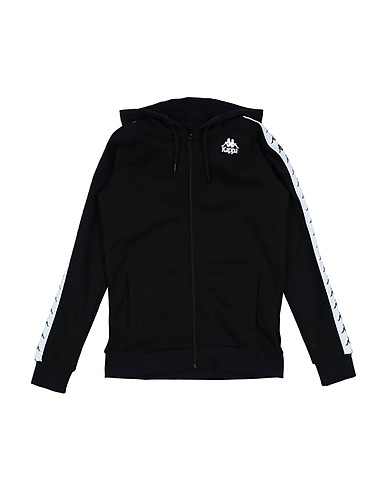 KAPPA Hooded sweatshirt Black 60% Cotton, 40% Polyester