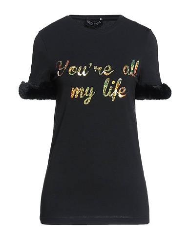NORA BARTH T-shirt Black 94% Cotton, 6% Lycra®