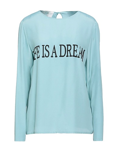ALBERTA FERRETTI Top Bleu ciel 87% Viscose, 13% Soie