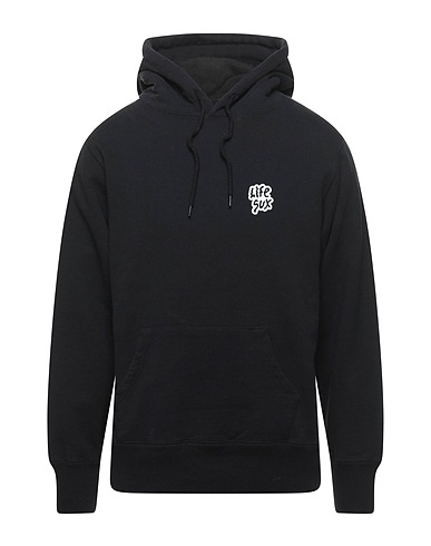 LIFE SUX Hooded track jacket  Black 90% Cotton, 10% Polyester