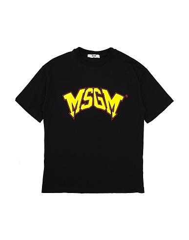 MSGM T-shirt Black 100% Cotton