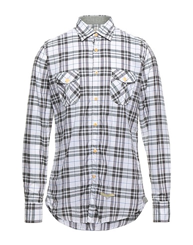 TINTORIA MATTEI 954 Checked shirt Grey 100% Cotton