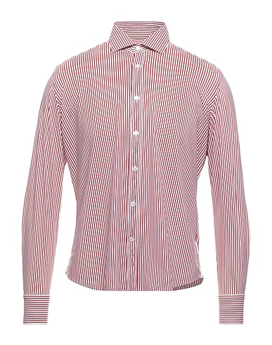 BAGUTTA Chemise à rayures Rouge 73% Polyamide, 27% Élasthanne