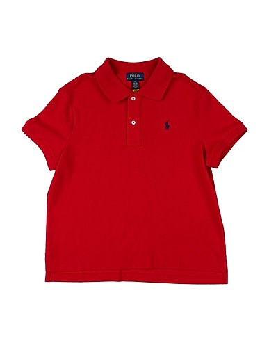 POLO RALPH LAUREN Polo shirt Boxy Polo Mesh Shirt
 Red 100% Cotton