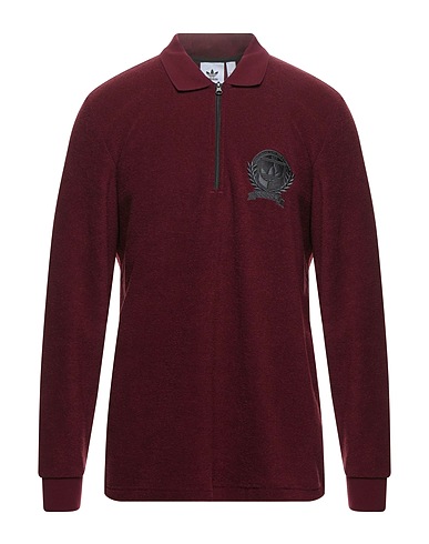 ADIDAS ORIGINALS Polo shirt Burgundy 74% Recycled polyester, 26% Viscose