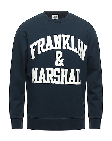 FRANKLIN & MARSHALL Sweatshirt Midnight blue 100% Cotton