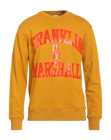 FRANKLIN & MARSHALL Sweat-shirt Jaune-orange 100% Coton