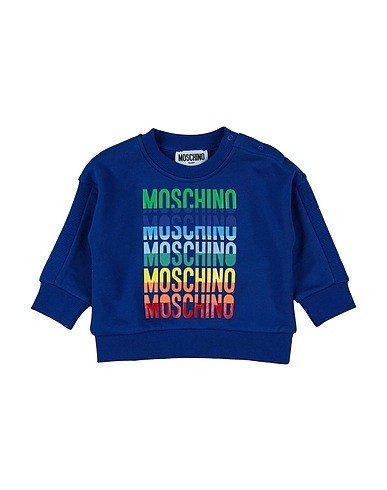 MOSCHINO BABY Sweatshirt Bright blue 100% Cotton