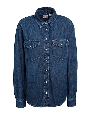 LEVI'S Denim shirt ESSENTIAL WESTERN
 Blue 100% Cotton