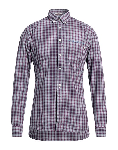 HACKETT Checked shirt Garnet 100% Cotton