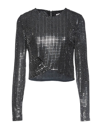 SHOWNY T-shirt Black 80% Polyamide, 16% Polyester, 4% Elastane