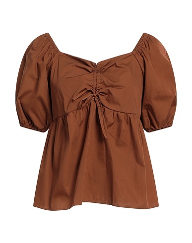 VICOLO Top Brown 100% Cotton