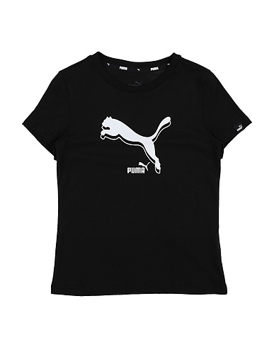 PUMA T-shirt PUMA POWER  Logo Tee G Black 100% Cotton, Polyester