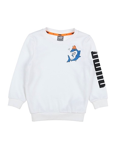 PUMA Sweatshirt LIL PUMA Crew TR White 68% Cotton, 32% Polyester, Elastane