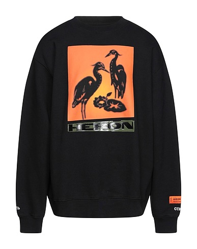 HERON PRESTON Sweatshirt Black 100% Cotton