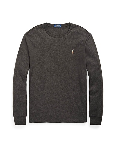 POLO RALPH LAUREN T-shirt CUSTOM SLIM SOFT COTTON TEE
 Antracite 100% Cotone