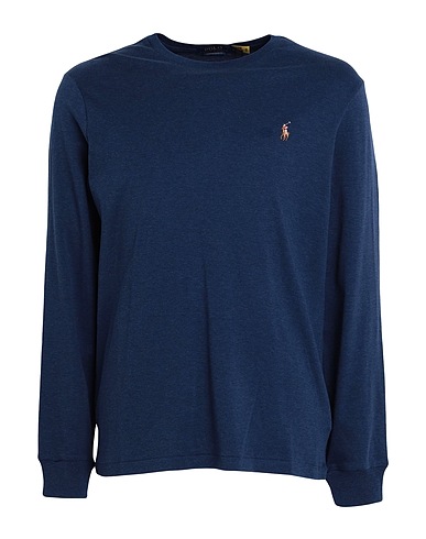 POLO RALPH LAUREN T-shirt CUSTOM SLIM SOFT COTTON TEE
 Blu navy 100% Cotone