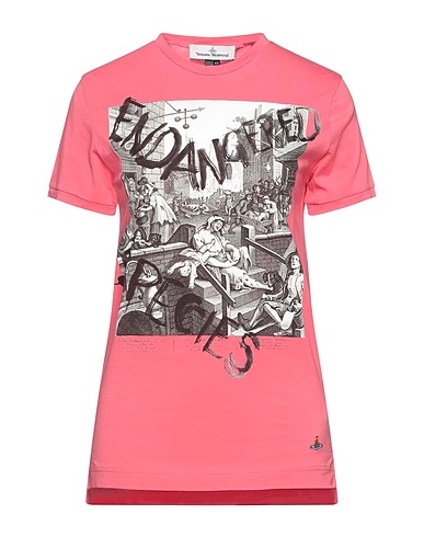 VIVIENNE WESTWOOD T-shirt Coral 100% Organic cotton