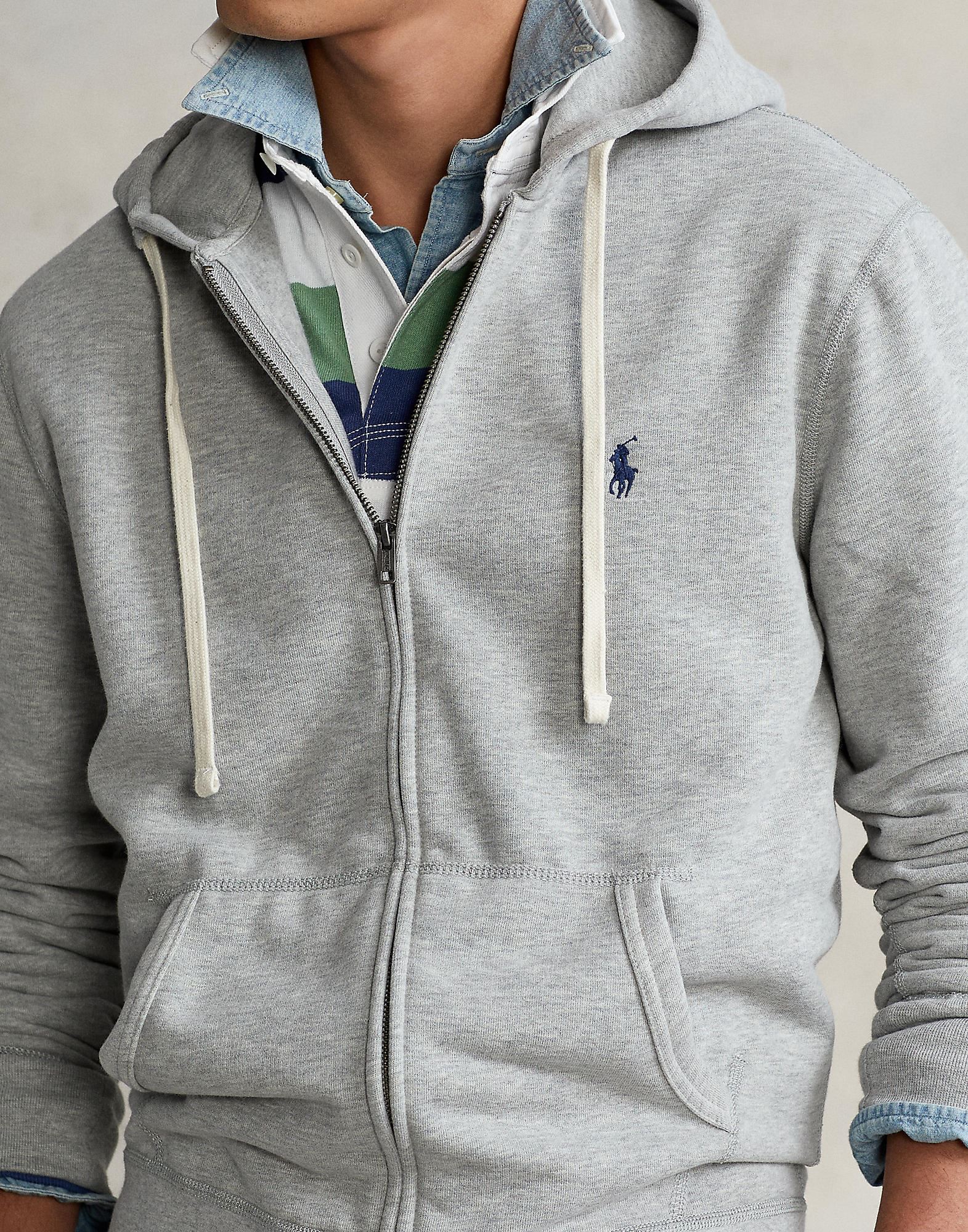 Ralph lauren fleece kapuzenjacke Clearance