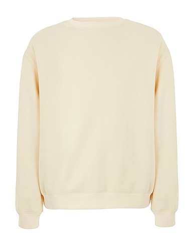 8 by YOOX Sweatshirt ORGANIC COTTON BLEND RELAXED FIT SWEATSHIRT Ivory 100% Organic cotton