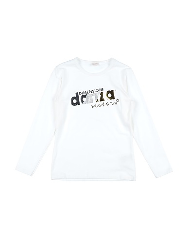 DIMENSIONE DANZA T-shirt BIELASTIC T-SHIRT L/S GIRL
 White 90% Cotton, 10% Elastane