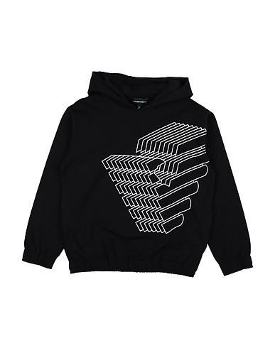 EMPORIO ARMANI Sweatshirt Black 95% Cotton, 5% Elastane