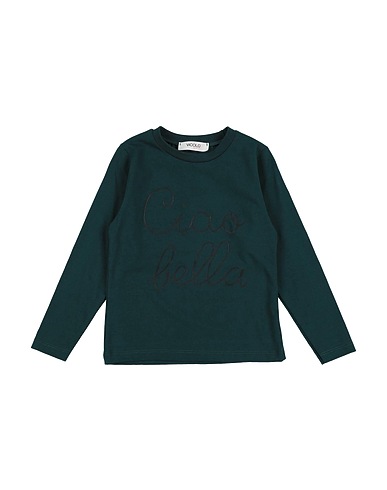 VICOLO T-shirt Dark green 90% Cotton, 10% Elastane