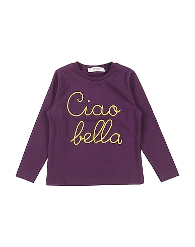 VICOLO T-shirt Viola 90% Cotone, 10% Elastan
