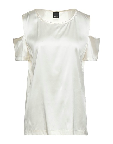 PINKO Top spalle scoperte Avorio 100% Seta