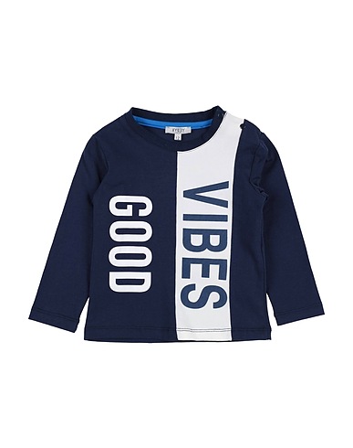 AYGEY T-shirt Midnight blue 95% Cotton, 5% Eco Polyester