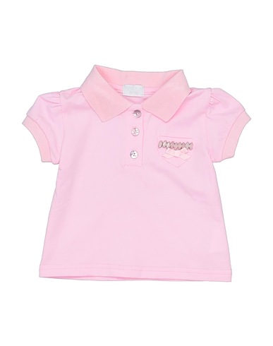 FUN & FUN Polo shirt Pink 95% Cotton, 5% Elastane
