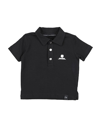 DANIELE ALESSANDRINI Polo Negro 95% Algodón, 5% Elastán