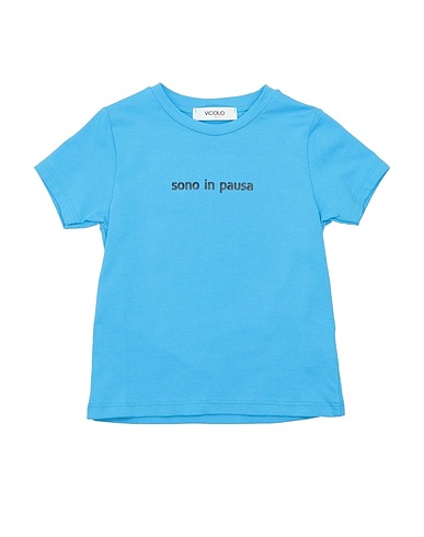 VICOLO T-shirt Azure 90% Cotton, 10% Elastane