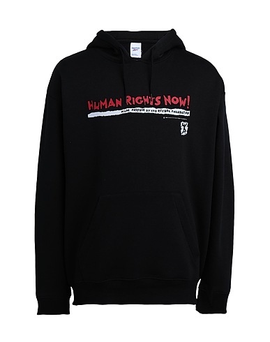 REEBOK Hooded sweatshirt HRN HOODIE
 Black 80% Organic cotton, 20% Polyester