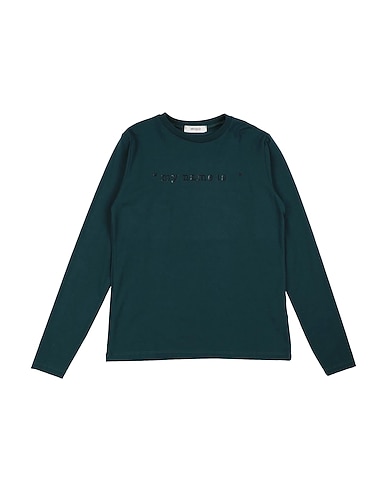 VICOLO T-shirt Dark green 90% Cotton, 10% Elastane