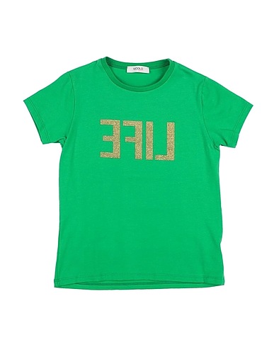 VICOLO T-shirt Verde 90% Cotone, 10% Elastan