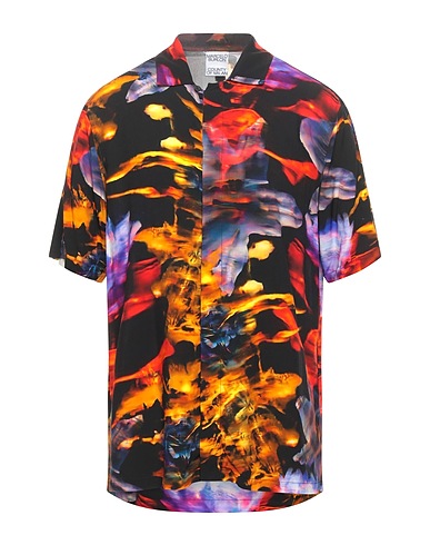 MARCELO BURLON Patterned shirt Black 100% Viscose
