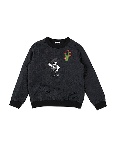 DOLCE&GABBANA Sweatshirt Black 47% Polyester, 28% Silk, 25% Acrylic