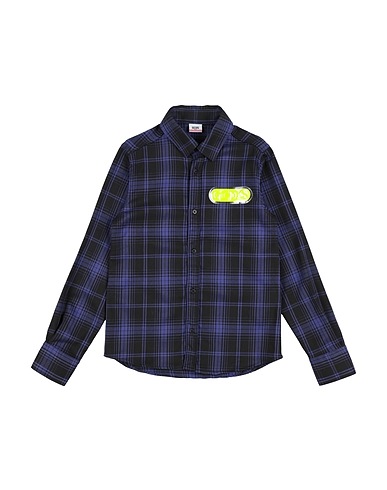 GCDS MINI Camicia fantasia Viola 82% Poliestere, 16% Viscosa, 2% Elastan